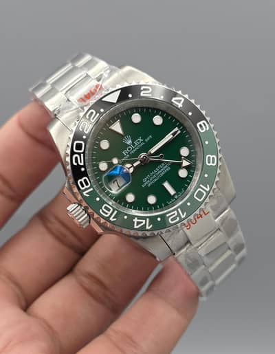 Rolex Green Dial GMT Watch Luxury Brand Edition