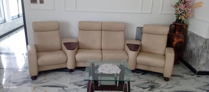 Original Ekornes Stressless Arion Leather 4Seater Sofa/ UK Imported