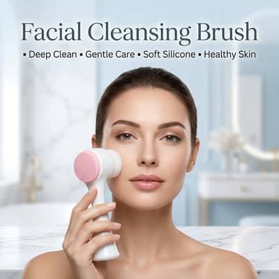 Facial Cleansing Brush Silicone Face Scrubber