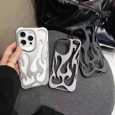 IPhone 11, 12, 13, 14, 15, 16 Pro, Plus, Pro Max Fire Flame Back Cover