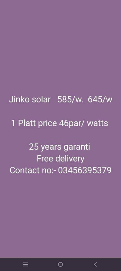 jinko solar plates for sale