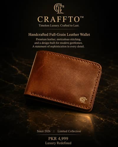 Premium Handmade Pure Leather Wallet for Men – Brand New