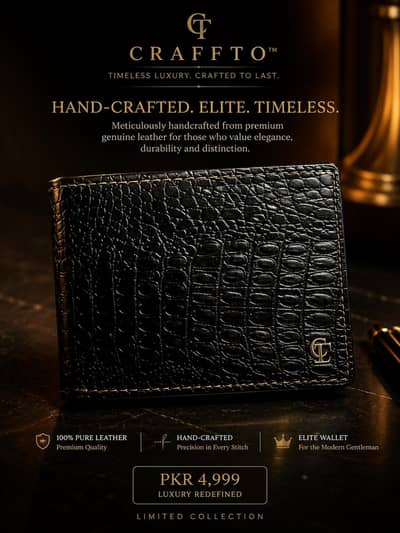 Premium Handmade Pure Leather Wallet for Men – Brand New