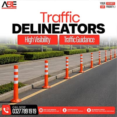 Plastic Permanent Rubber Delineator | Road Safety Delineator