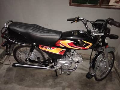 Brand New Honda CD 70 Black Color for Sale