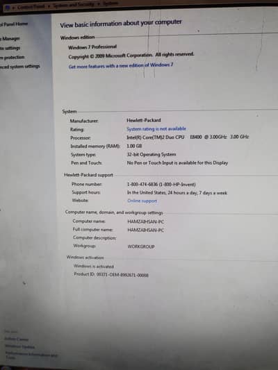 CPU + 21 Inch LCD