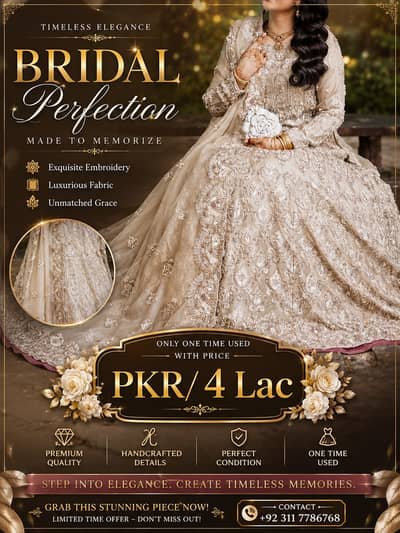 Bridal Dress | Wedding Dress | Valima/Walima Dress | Bridal