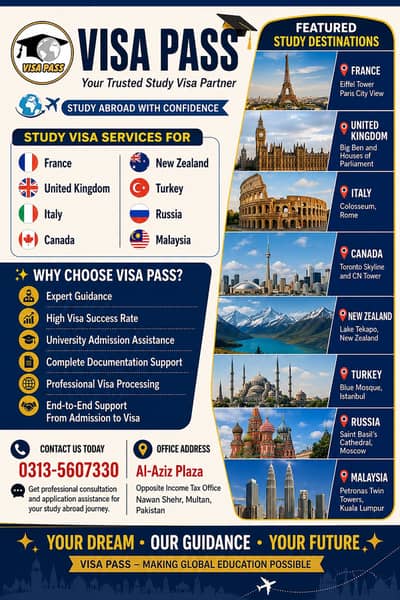 Visa Services | Travel & Tours Services | Services in Multan