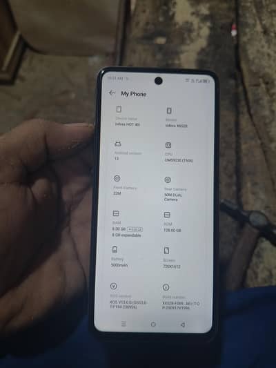 Infinix Hot 40i full box10 of 10 condition finger note work