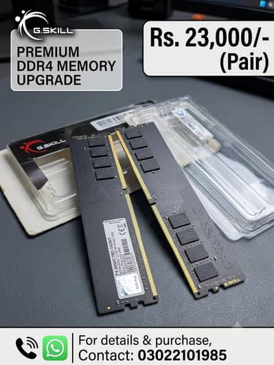 G Skill Ddr4 Ram 2666 CL19 Contact number 03022101985