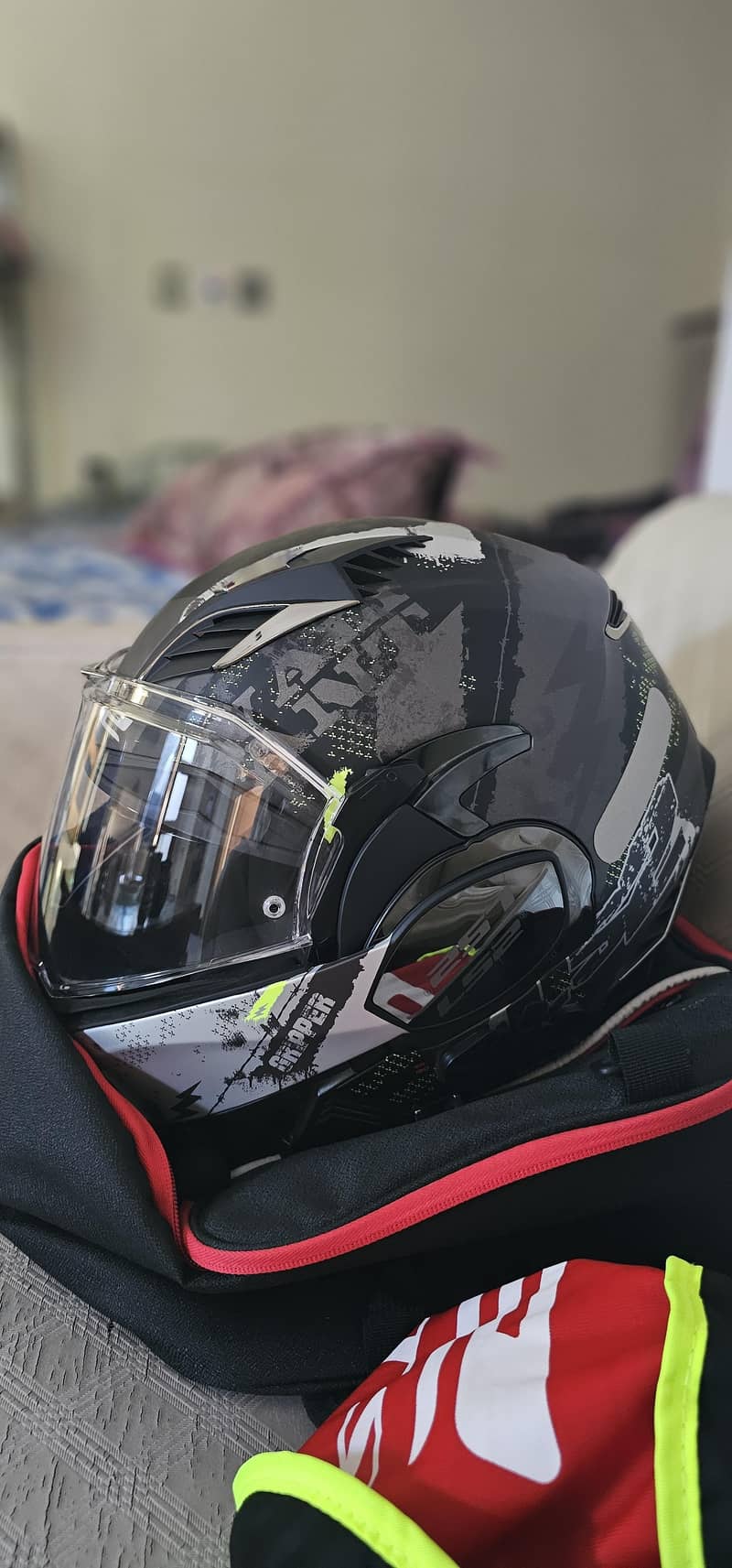 LS2 Helmet with intercom 1