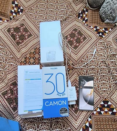 Tecno CAMON 30 Pro 5g 512gb full box pta approved
