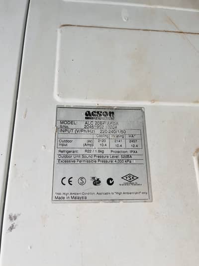ACSON 1.5 Ton Heat & Cool AC (Non-Inverter)