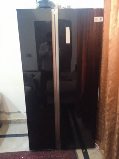 Double door Haier fridge .