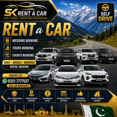 Self Drive Rent a car in lahore at your doorsteps just a call away