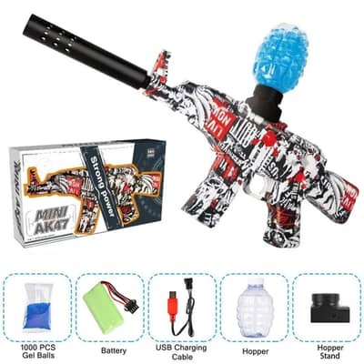 TOY GUN WATER GEL, AUTOMATIC RECHARGEABLE, Mini AK47
