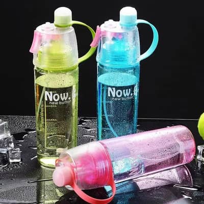 Water bottle With spray