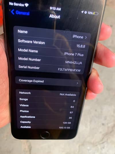 Apple iPhone 7 Plus non pta 128 gb exchange possible