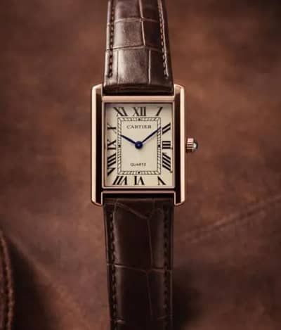 Cartier Tank Classic & White Dial Watch_Premium Quality Elegant Design