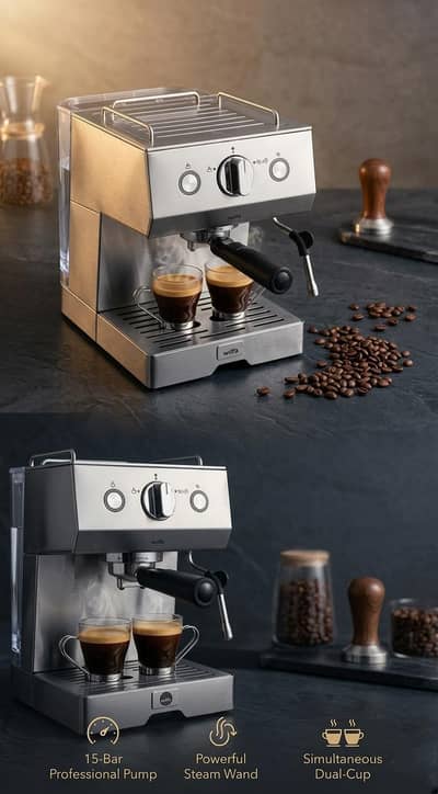 Imported Wilfa Espresso Maker SE-503 – 15-Bar Professional Machine