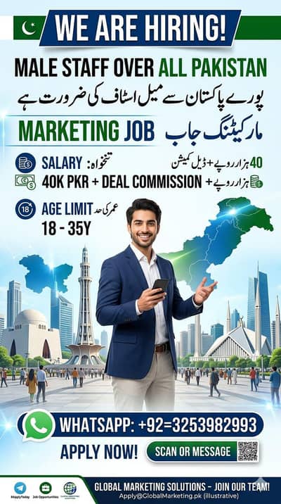 Marketing job 03372113055Watsapp