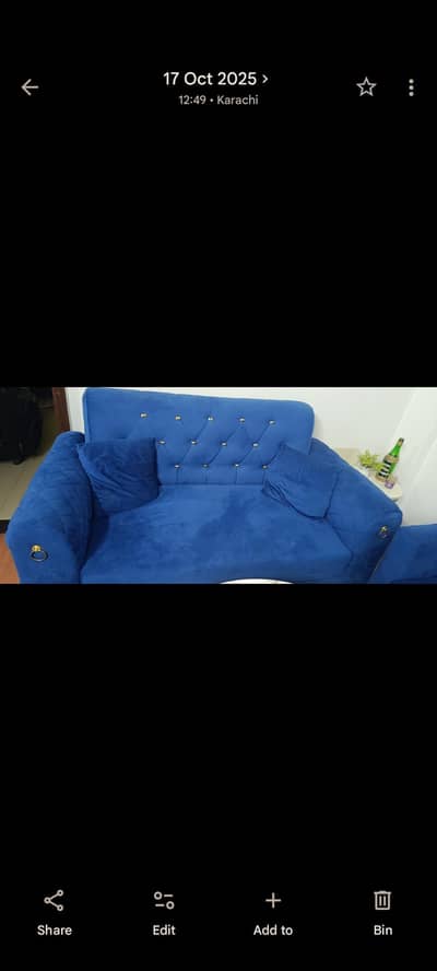 4 seater sofa set - Blue