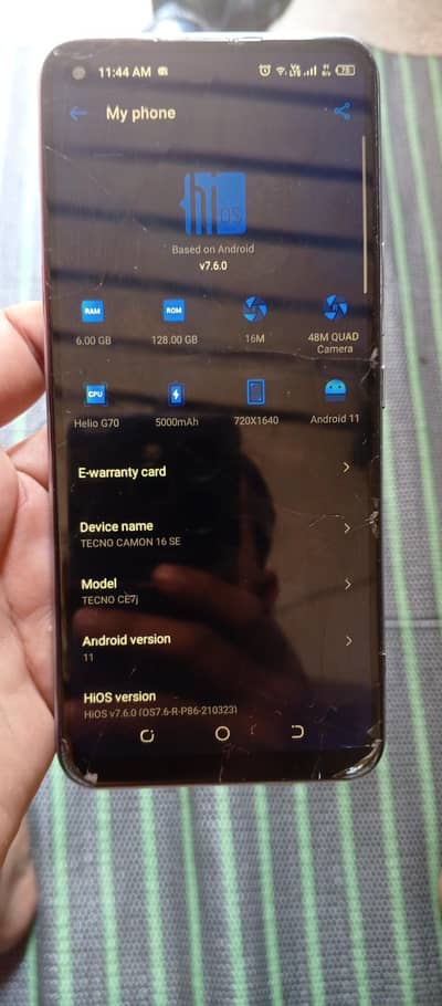 Tecno CAMON 16 SE 6gb 128 gb urgent sale