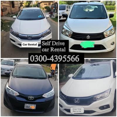 Self Drive Car rental/ Rent a car without  driver/03004395566
