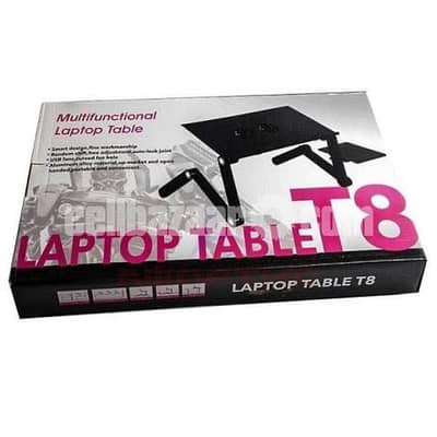 Multifunctional Laptop Table T8 – Adjustable Foldable Laptop Desk