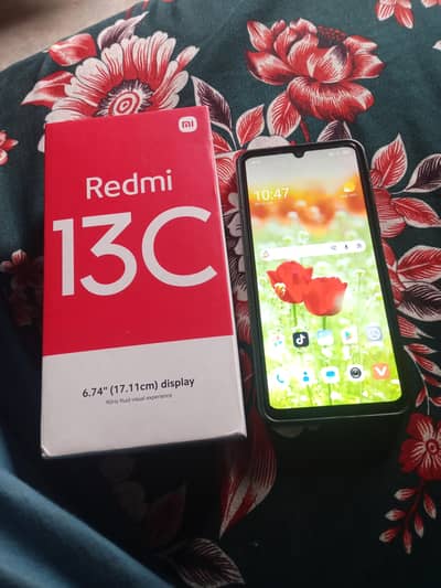 redmi  13C box charger a to z original 4/128