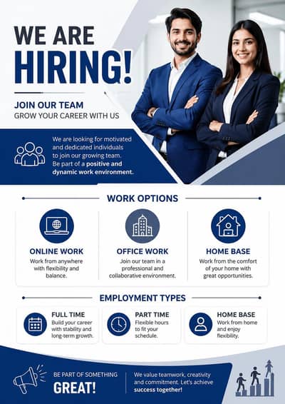 hiring now on urgent bases