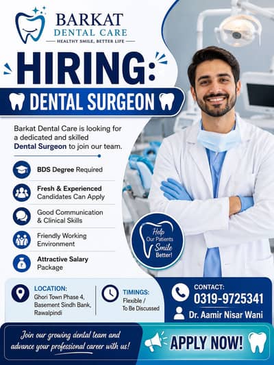 Hiring dental surgeon