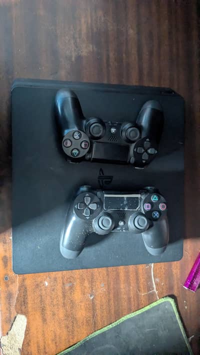 PS4 Sliim 500GB –u Good Condition – With 2 Controller