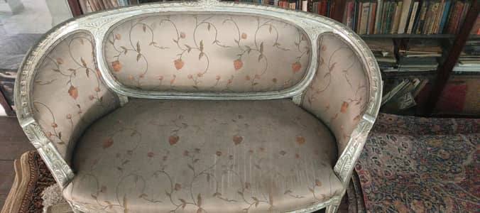 French Louis XVI style canapé corbeille (basket sofa)