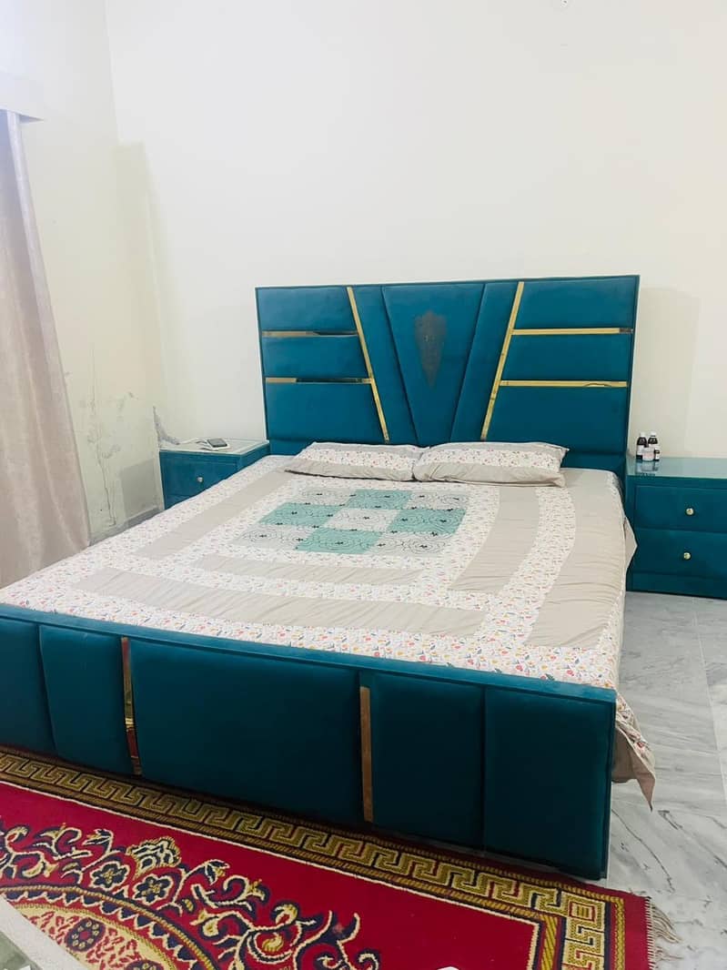 double bed with side table 1