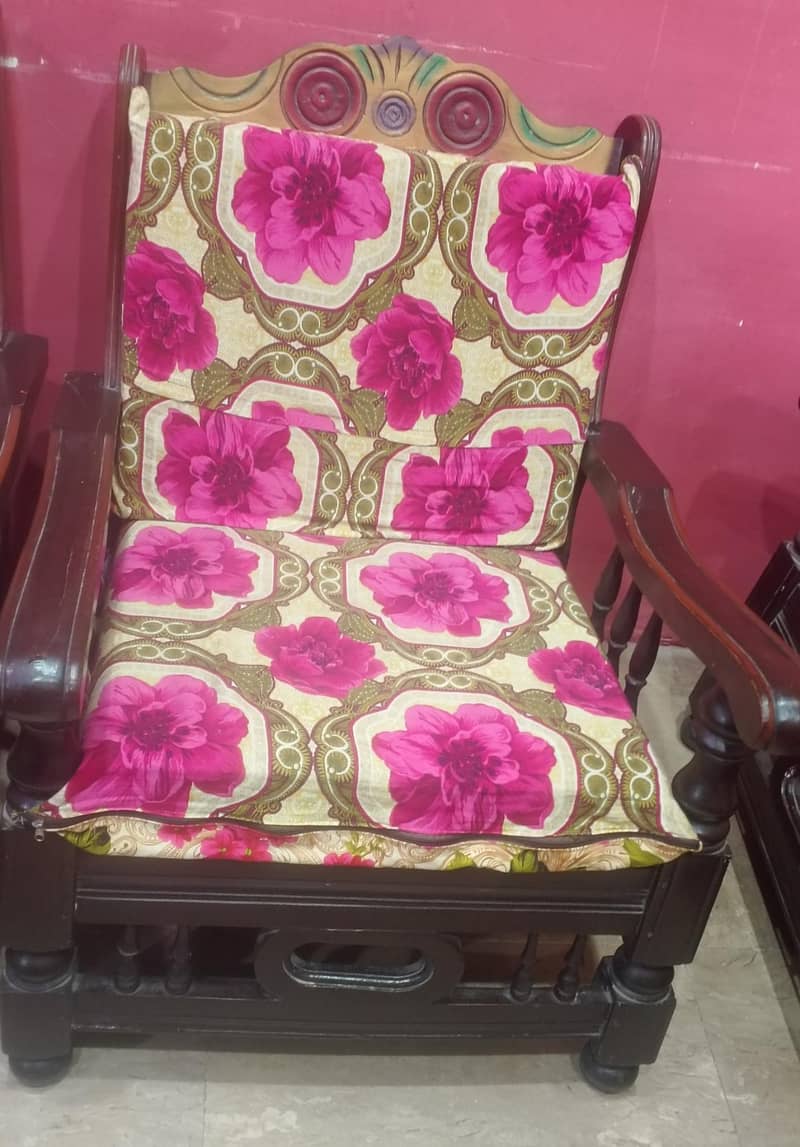 solid wood Sofa set and UV Table 3