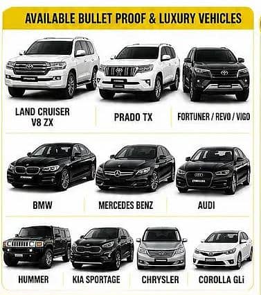 Rent a Car -All types of cars available Corolla/Yaris/Civic/Revo/Alto