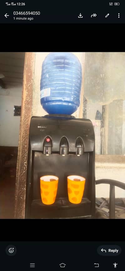 orient water despenser fresh contidion