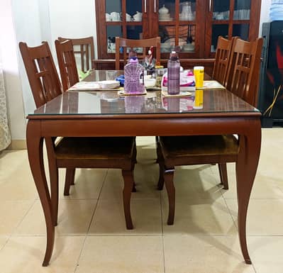 Solid Wood 8-Seater Dining Table Set – Great Value!