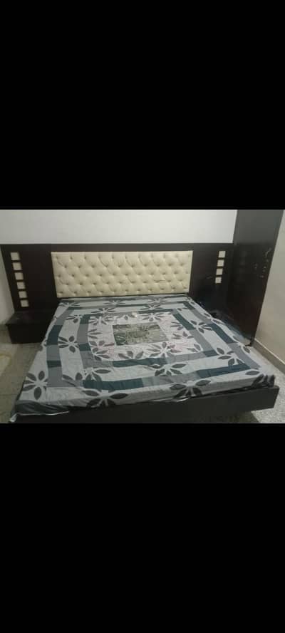 used king size bed with side tables for sale