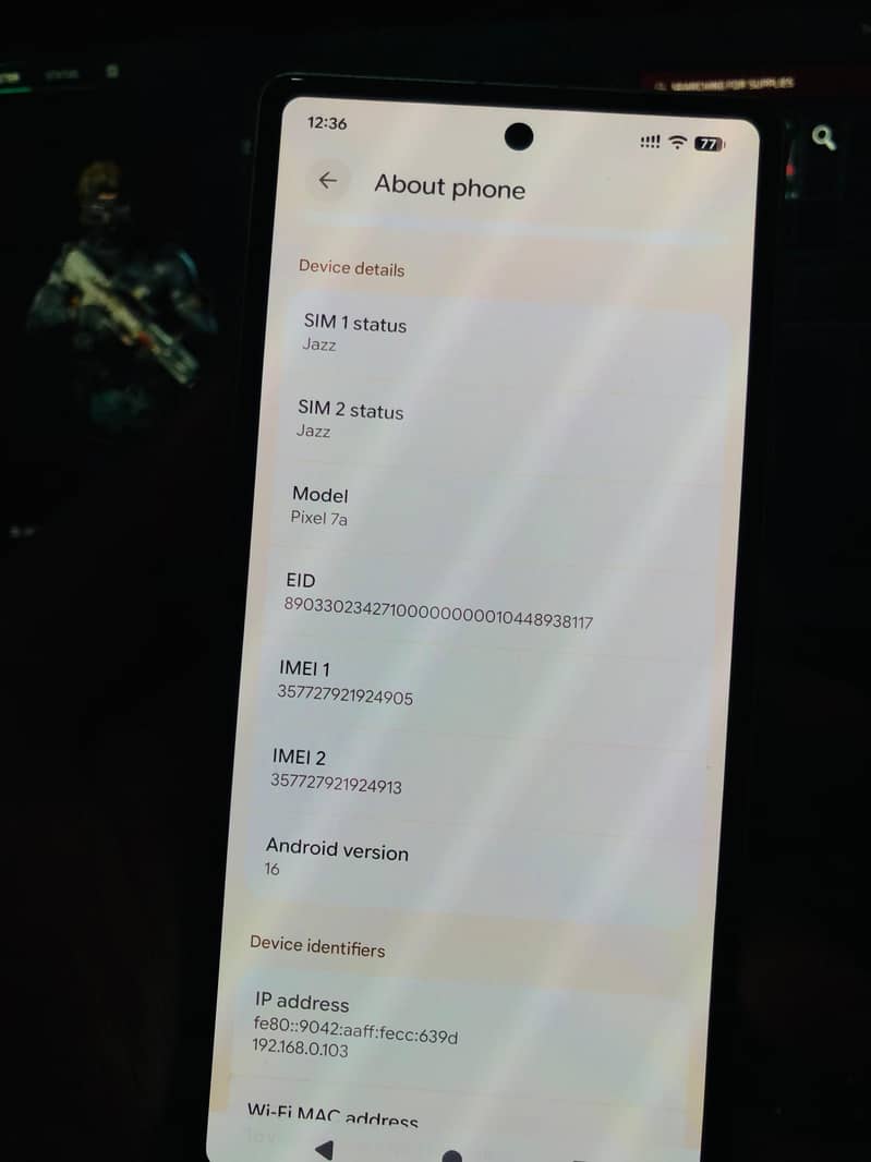 Google Pixel 7a 3