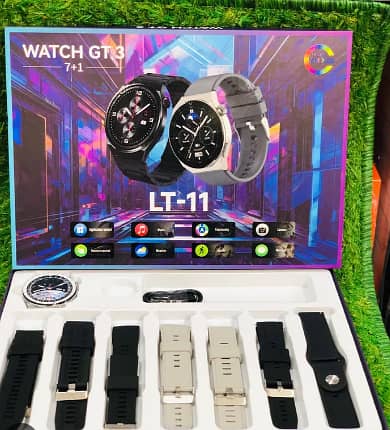 7 in 1 Round Dial Smartwatch -Super Amoled Display