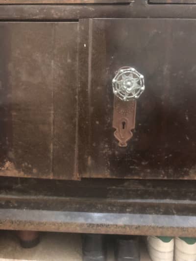 Triple door iron cupboard