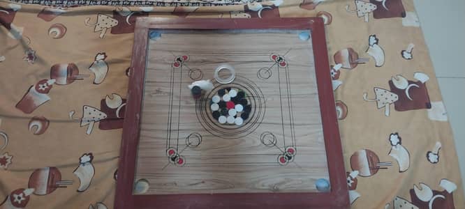carrom board with powder and diese