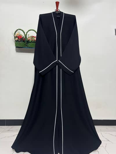 front open piping Abaya