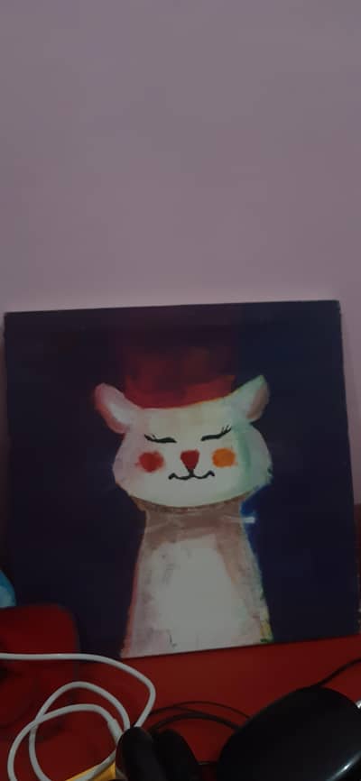 A cute cat painting!!!!    Best for cat lover<\3