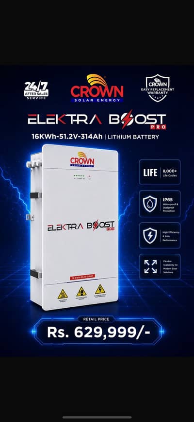 Crown 16kw lithium battery