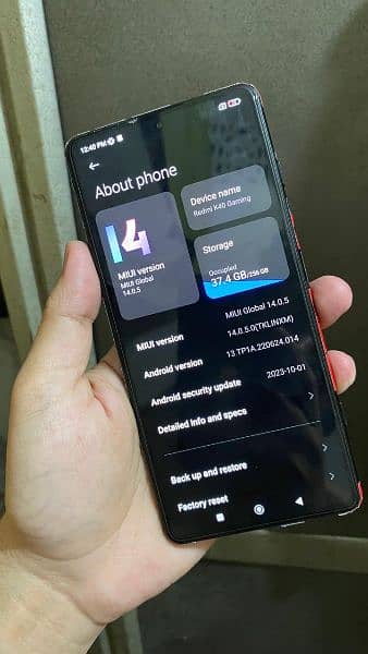 redmi k40 Gaming Dual Sim PTA