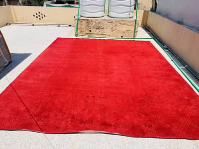 2 mehroon/red carpet
