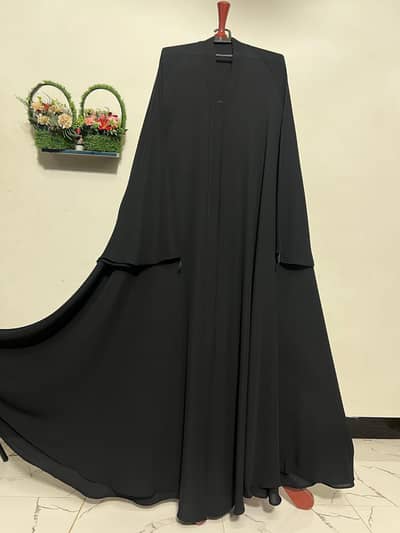 front open Umbrella abaya